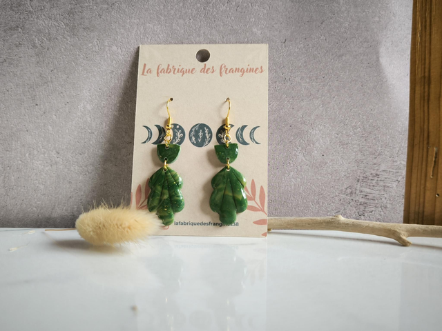 Boucles émeraude Nature