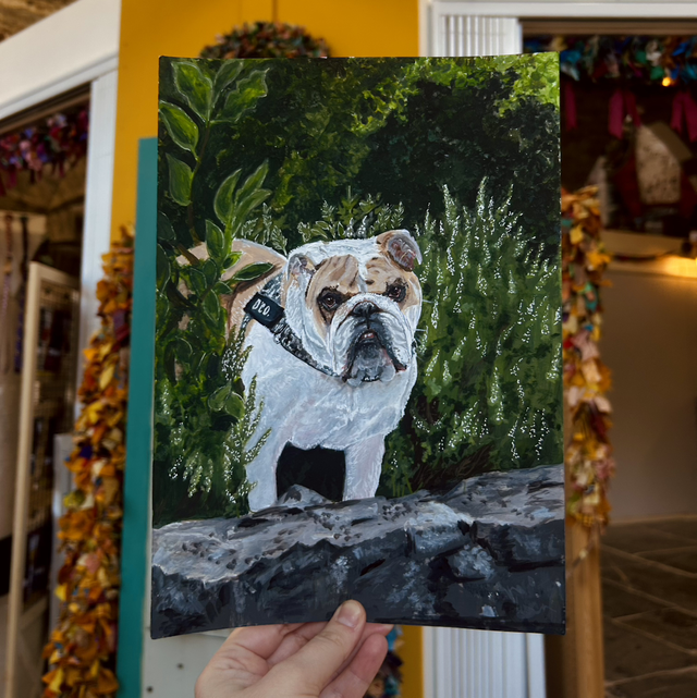 A4 Pet Portrait / Animal Portrait - Detailed Background - Unframed