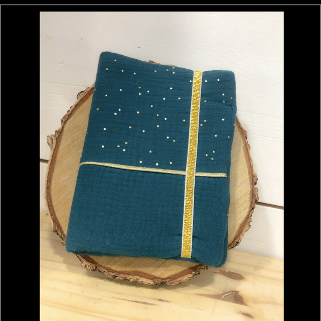 Carnet santé double gaze pétrole 