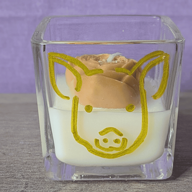 Bougie Gravée Cochon – Monoï