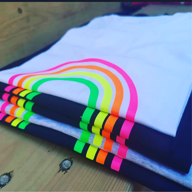Neon Rainbow T-shirts  | Tambas Prints