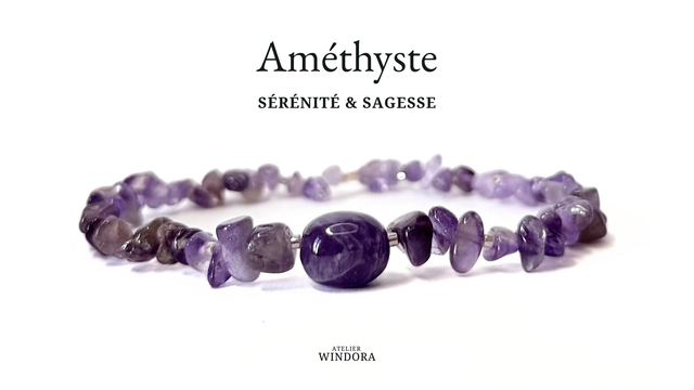 Bracelet | Améthyste - Reliefs (B)