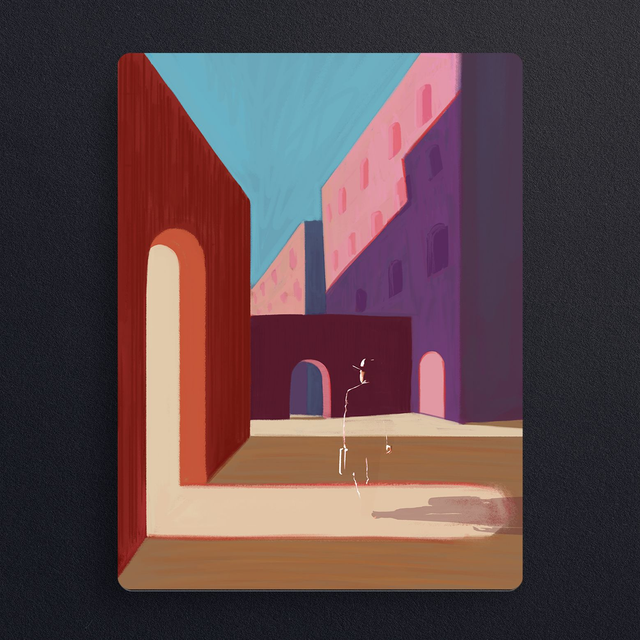 #0813 Ville Fantôme  - ILLUS - PRINT - Digital painting