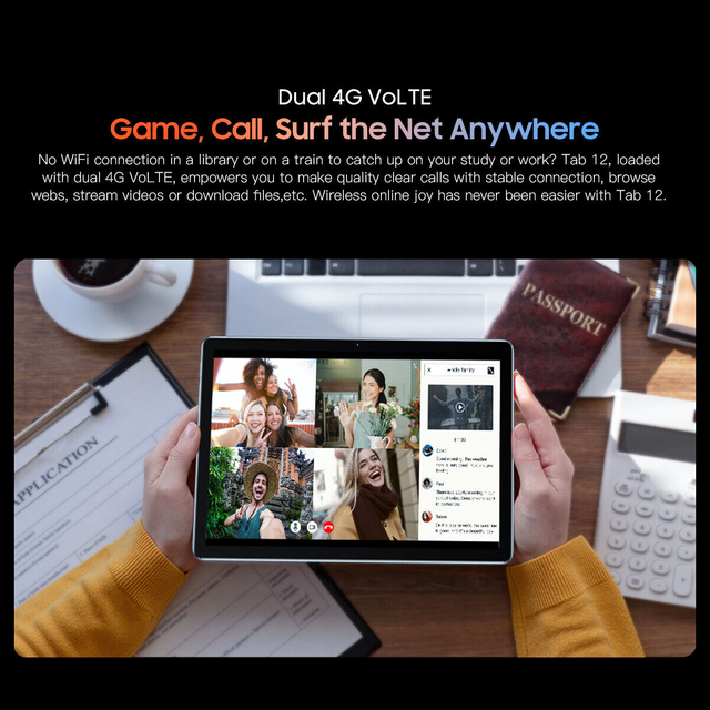 Blackview Tab 12 10.1in Tablet PC unlocked Tablets 7GB +64GB Android 11 Dual SIM