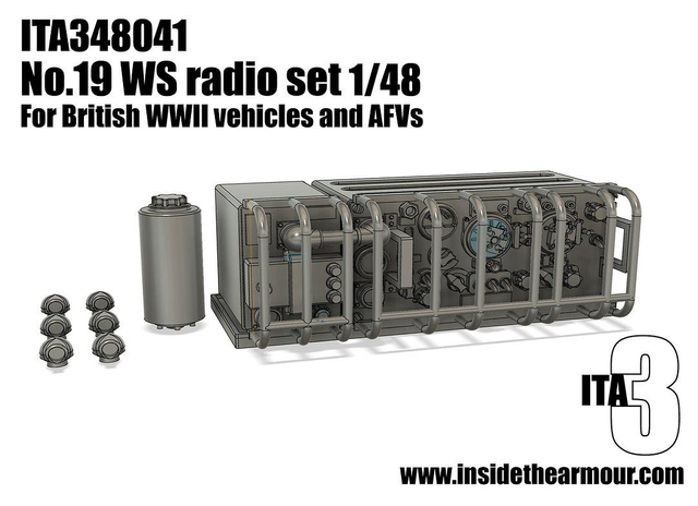 ITA3 - ITA348041 1/48 British WW2 Number 19 Radio Set