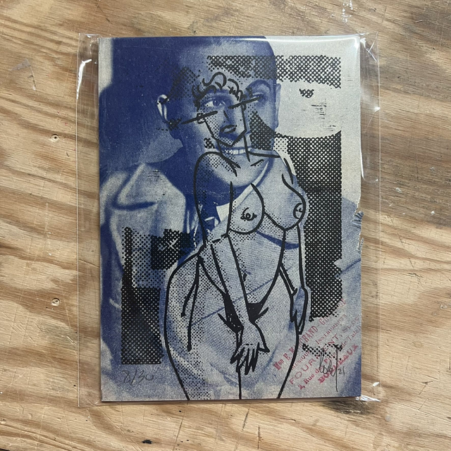 Xylo STEFANIA SWIMSUIT SHOWER vintage partition 13x18 cm sans cadre