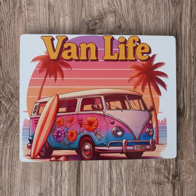 Plaque alu Van Life 
