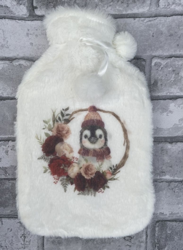Penguin hot water bottle