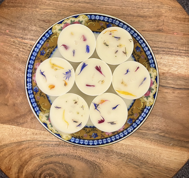 🌸 Bougie de Table - Violette (Format S)