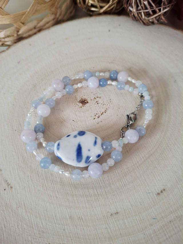 Collier Douceur bleutée