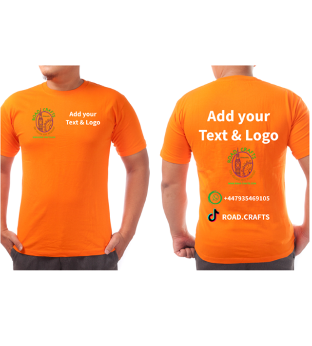 Customised T-shirts with your text and logo