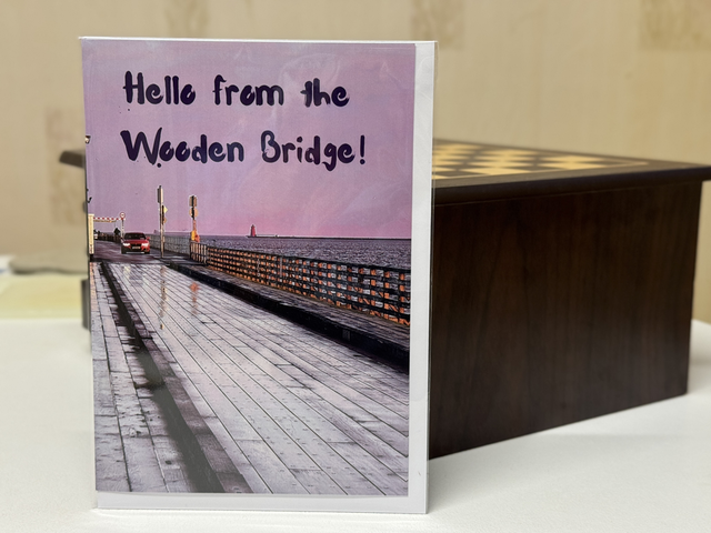 Wooden Bridge greeting card 