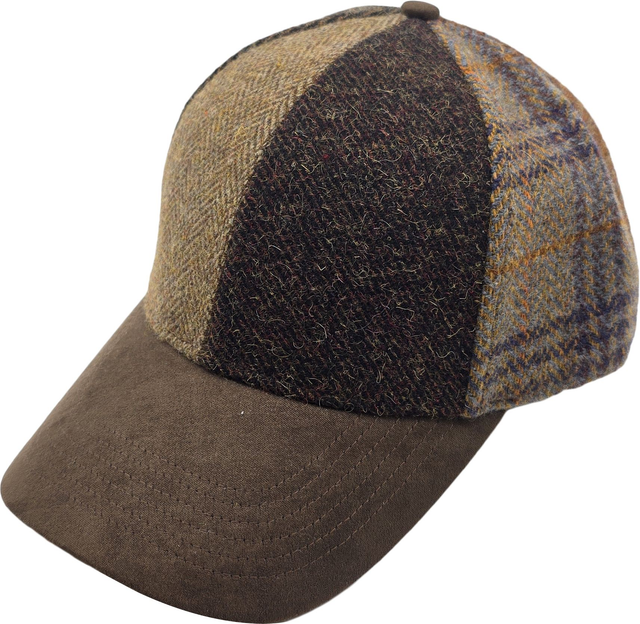 Patchwork Wool Baseball Cap 40261