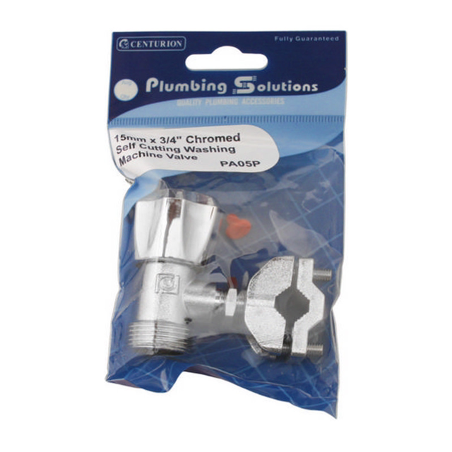 Self Cutting Appliance Stop Valves, 15mm x 3/4"