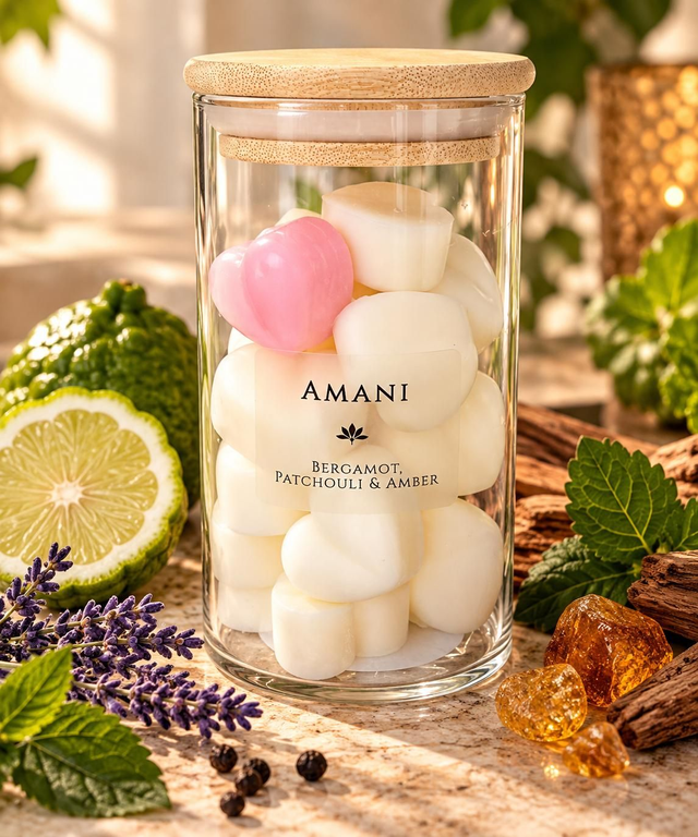 Bergamot, Patchouli &amp; Amber Luxury Soy Wax Melts