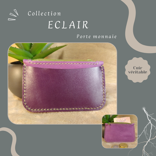 ECLAIR porte monnaie/carte - Mauve &amp; Violet