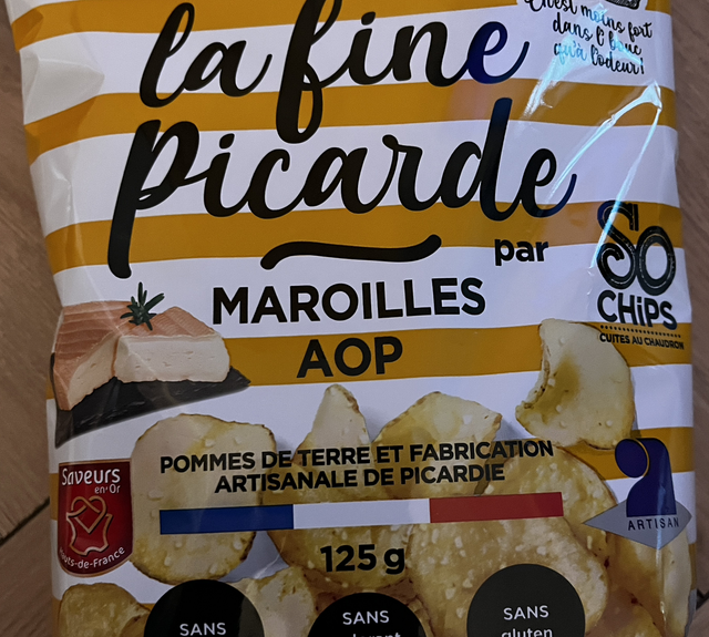So Chips AOP Maroilles fines picardes 125g 
