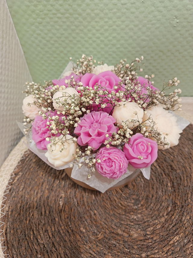 Composition florale Cachemire Poire Cerisier