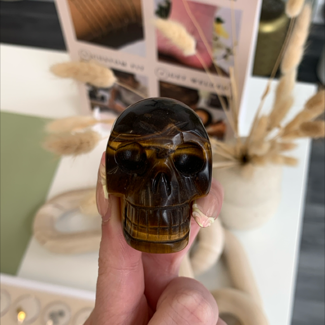 Tigers Eye skull