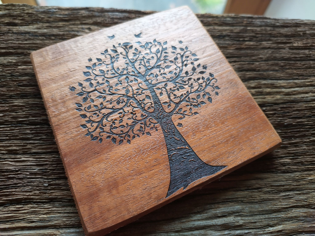 Wooden coaster - Tree of Life