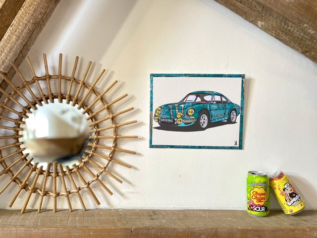 Tableau Alpine A110 vintage