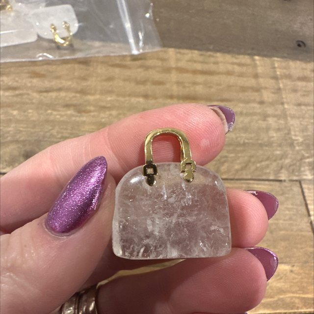 Clear Quartz Handbag 