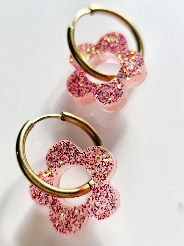 CREOLES EDEN ROSE PAILLETTES FUSHIAS