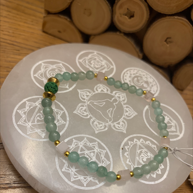 R 355 Aventurine &amp; quartz rose 