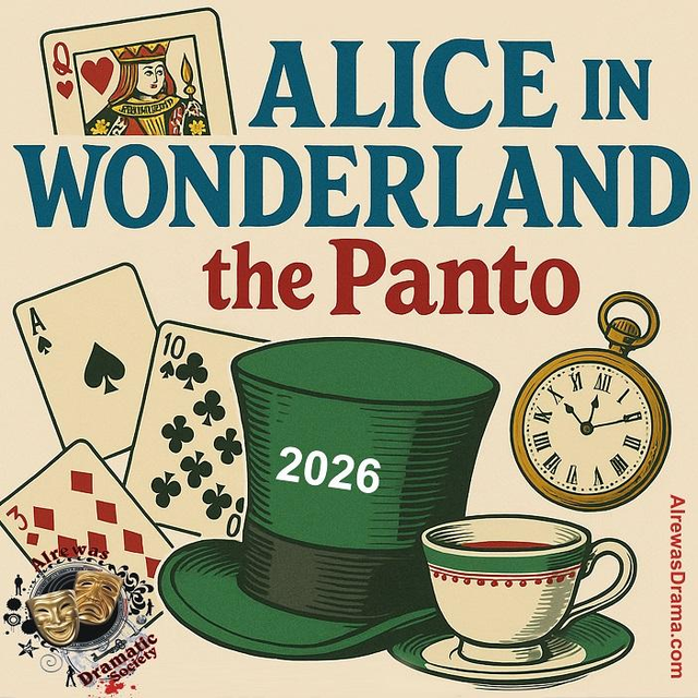 PIN BADGE - ALICE IN WONDERLAND the PANTO