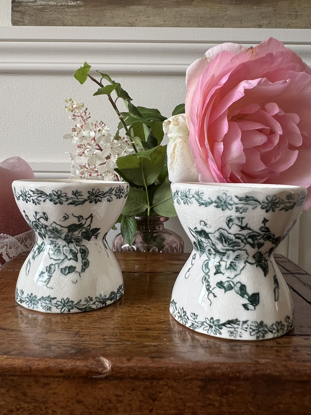 CAPUCINE - Duo de coquetiers diabolo Sarreguemines - Terre de Fer