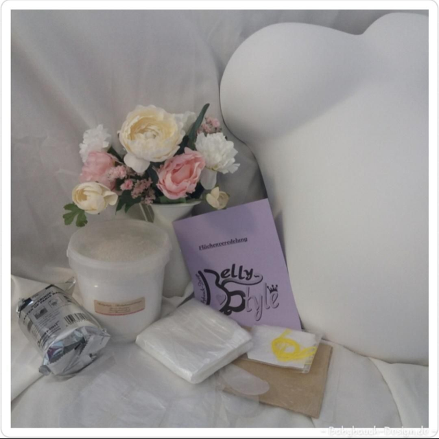 Oberflächenveredelung Babybauchabdruck