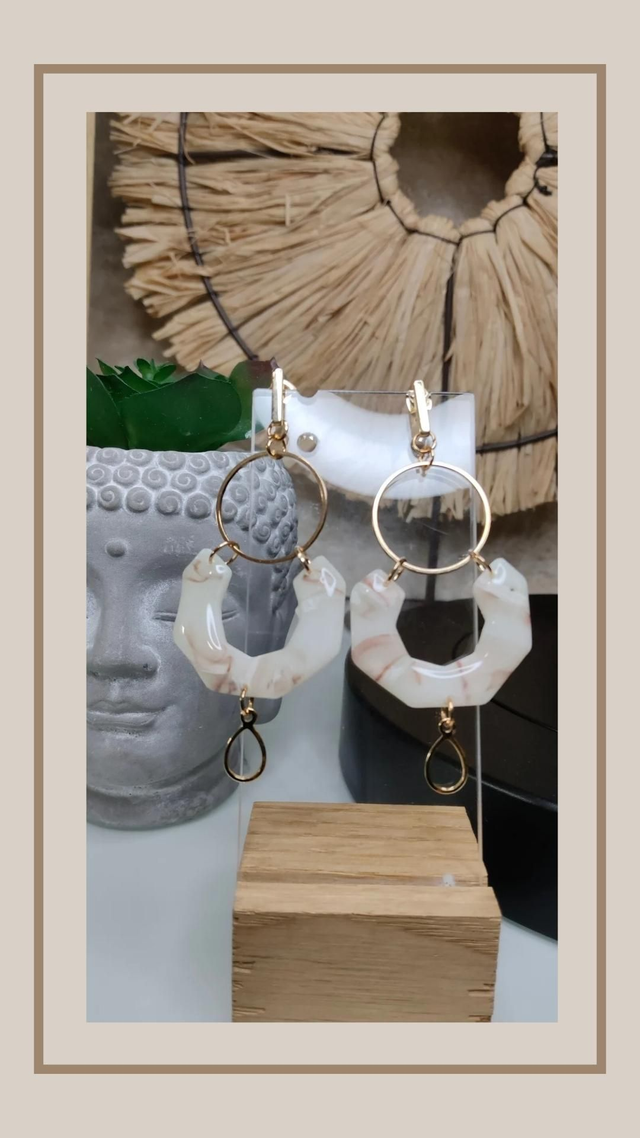 Boucles d'oreilles la simplissime ennéagone 