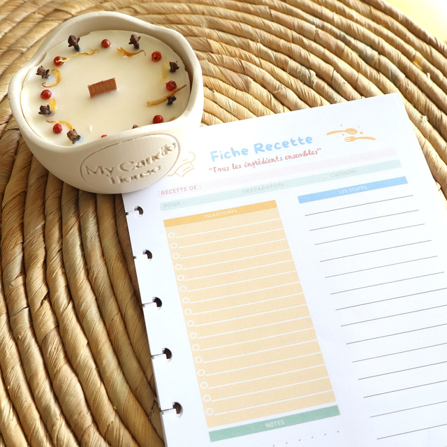 Recharge 50 Fiches Recettes + Recharge bougie (en option)