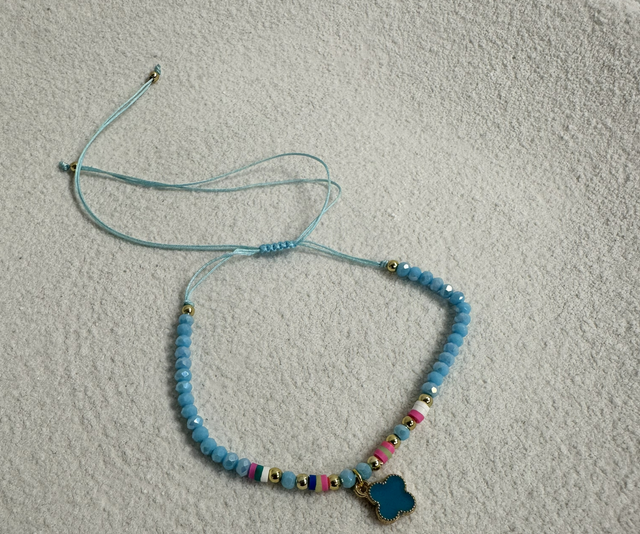 BRACELET CHEVILLE FLOR 