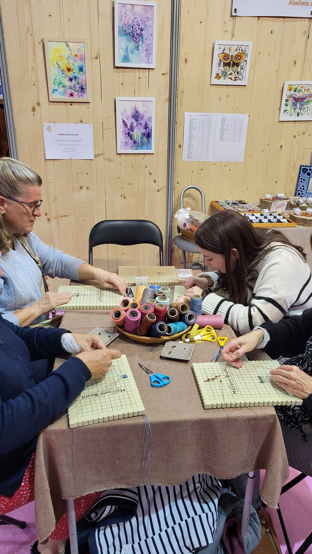 Atelier bijoux micro-macramé 1/2 journée