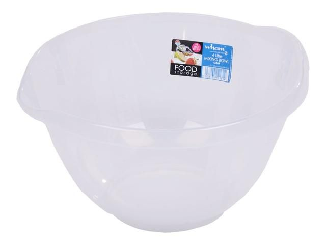 Wham Clear Mixing Bowl 4ltr
