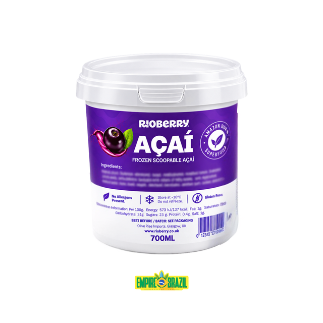 Açaí Congelado / Frozen Acai Berry RIOBERRY 700ml
