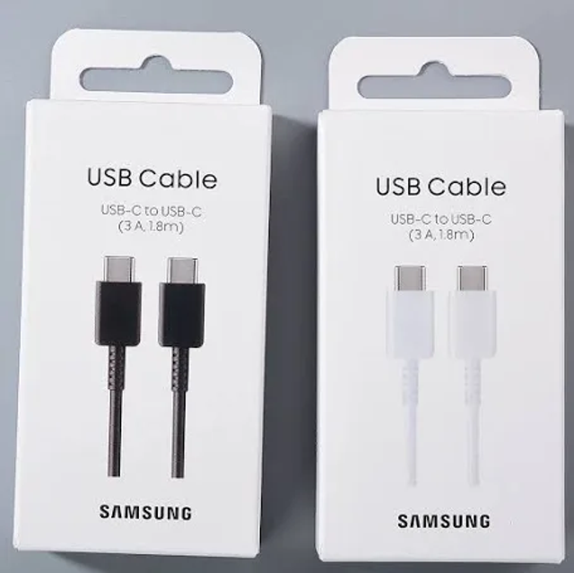 Samsung 3A C to C 1.8m Data Cable (EP-DW767JBE) Bulk - Black