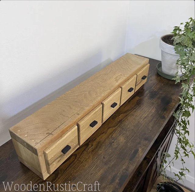 Handmade Reclaimed Oak 5-Drawer Chest