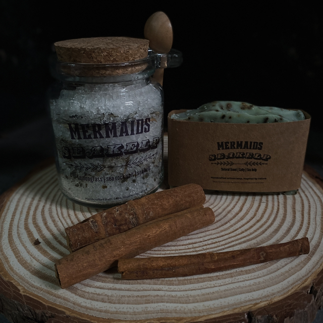 Sea kelp soap bar &amp; jar of bathsalts