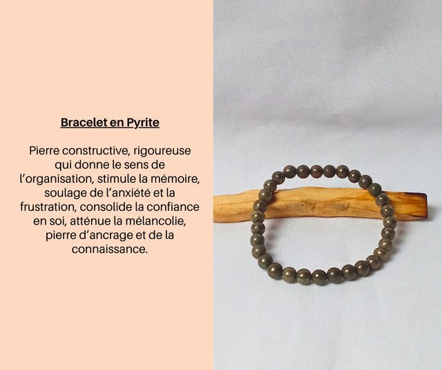 130- Bracelet en Pyrite