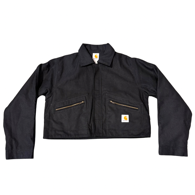 carharrt reworked cropped black jacket (M)