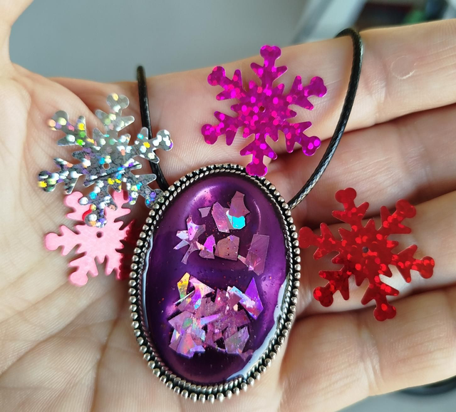 Médaillon Éclat Mauve