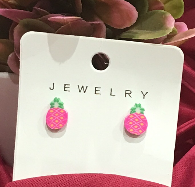 Children Pink Earrings - CPE03