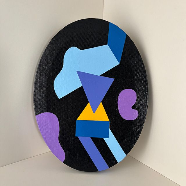 Peinture châssis ovale