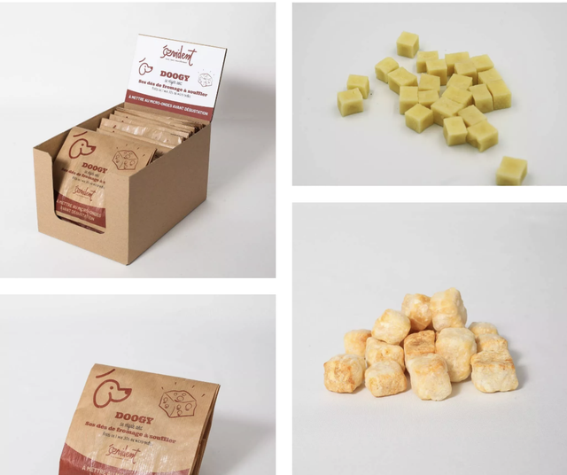 Dés de fromage à souffler 100% naturel pour chien - DOOGY Pop Corn 50 GR 