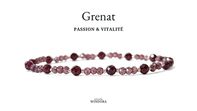Bracelet | Grenat - Sobre (A)