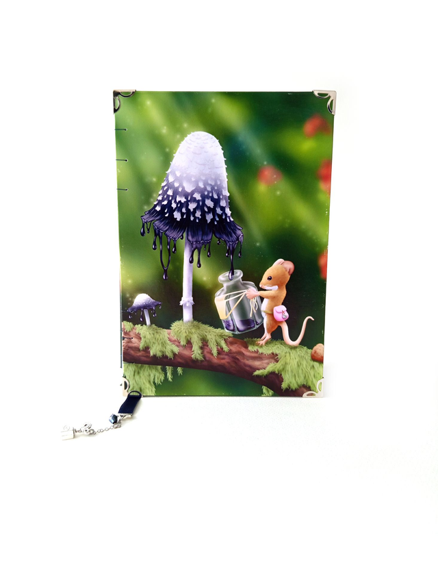 Carnet souris et champignon