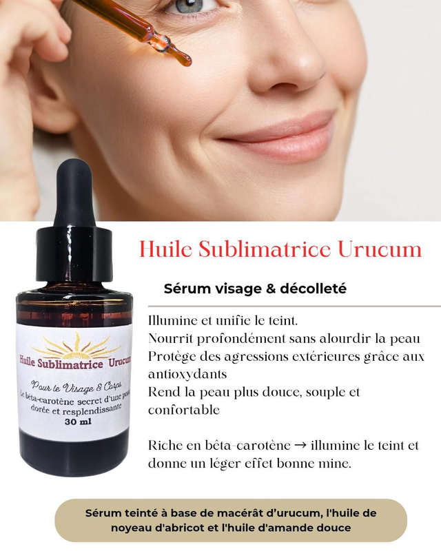 Huile sublimatrice Urucum ( 2 pièces)