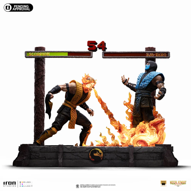 Scorpion vs Sub-Zero - MORTAL KOMBAT - Art Scale 1/10 -Iron studios